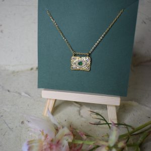 Malachite Hex Necklace